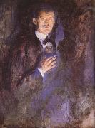 Edvard Munch Self-Portrait oil